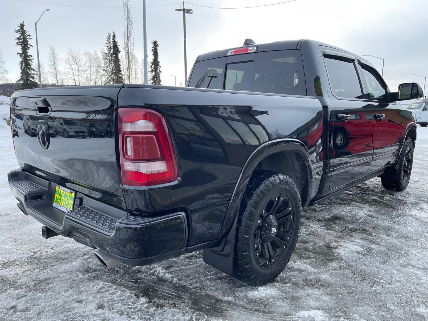 2019 BLACK /Black RAM 1500 LIMITED (1C6SRFHT5KN) with an 5.7L engine, Automatic transmission, located at 1960 Industrial Drive, Wasilla, 99654, (907) 274-2277, 61.573475, -149.400146 - Photo#3